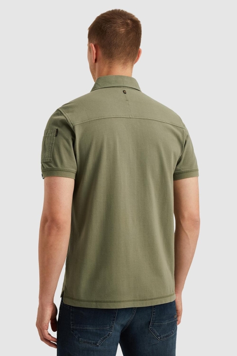 PME legend short sleeve polo fine pique badge